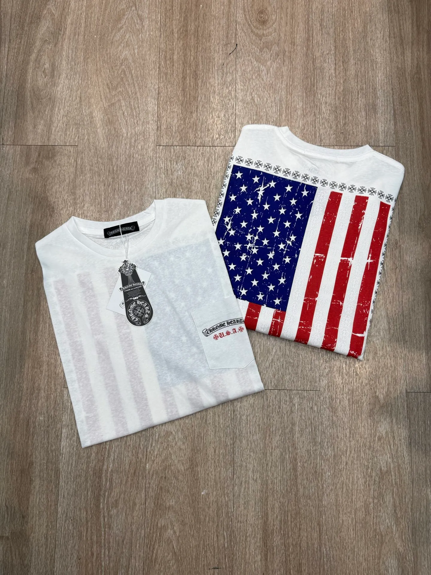 P178 M333#ChromeHeart•🇺🇸25ss high luxury new style second-hand lazy wear linen long sleeves ✅✅✅Ready stock Focus on quality and compare at will Size: S M L Color: White